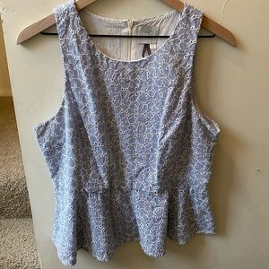 Anthropologie peplum top